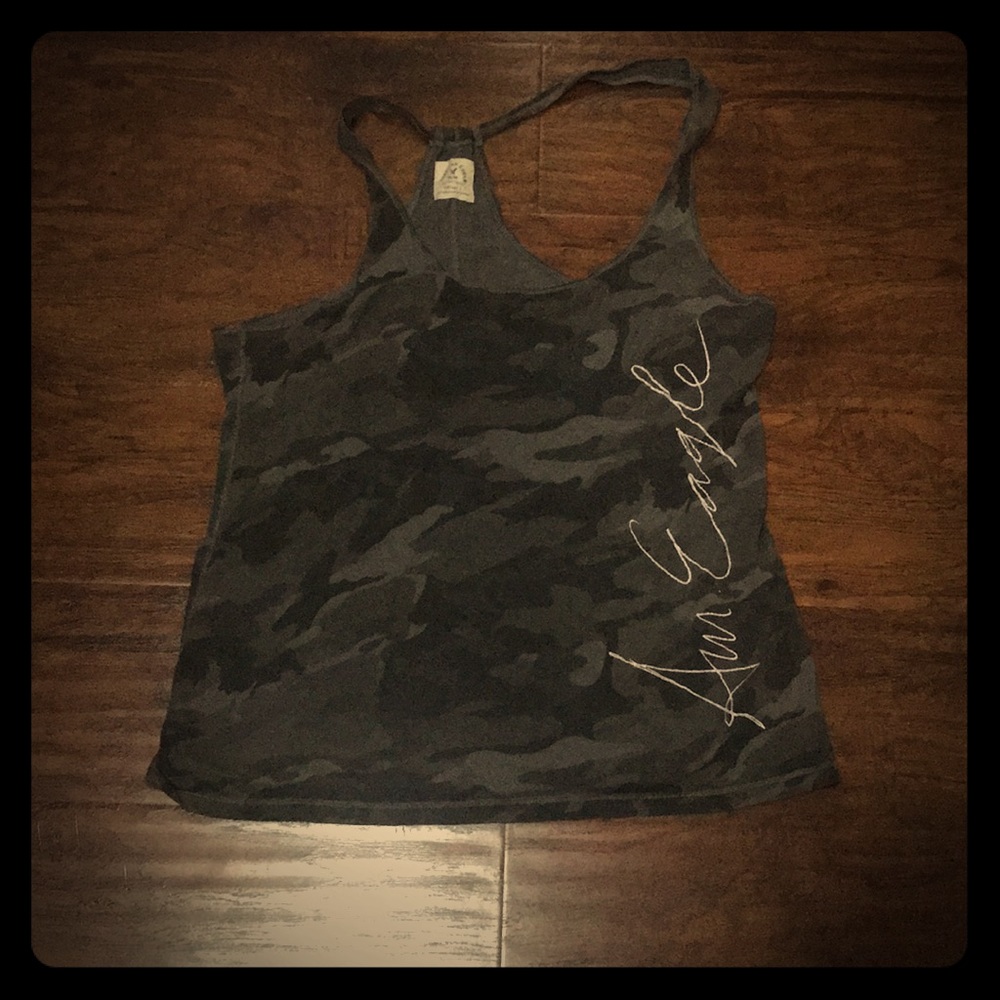 American Eagle Outfitters Camo Tank Top
